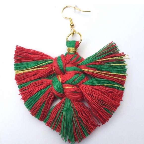 Jewelry - 🧑🎄🌲🎉Christmas mMacrame Earrings🧑🎄🎉🎄